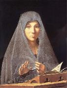 Antonello da Messina Antonello there measuring, madonna Annunziata painting